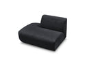 Anda - Silla auxiliar para sofá modular - Tela de chenilla - Ángulo izquierdo