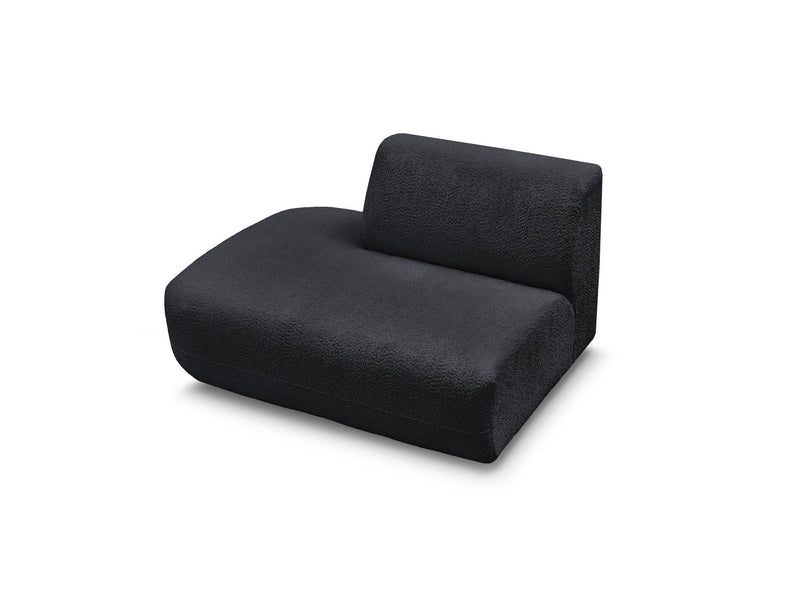 Anda - Silla auxiliar para sofá modular - Tela de chenilla - Ángulo izquierdo