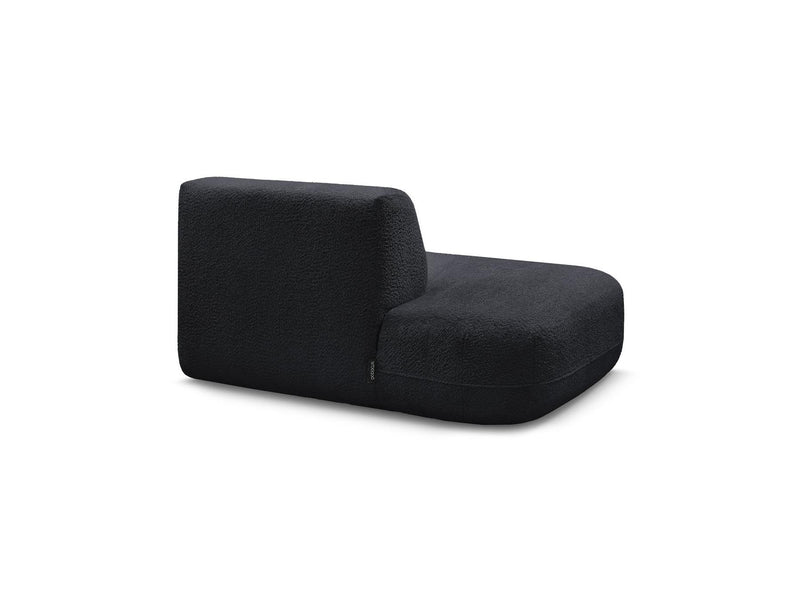 Anda - Silla auxiliar para sofá modular - Tela de chenilla - Ángulo izquierdo