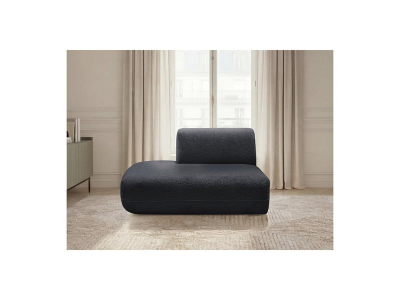 Anda - Silla auxiliar para sofá modular - Tela de chenilla - Ángulo izquierdo