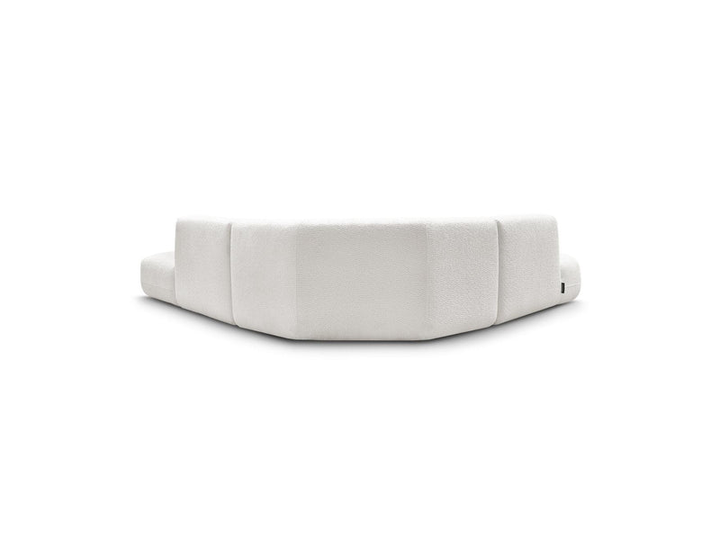 Anda - Canapé D'Angle L Fixe Modulable - Tissu Chenille - Angle Gauche
