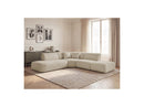 Anda - Canapé D'Angle L Fixe Modulable - Tissu Chenille - Angle Gauche