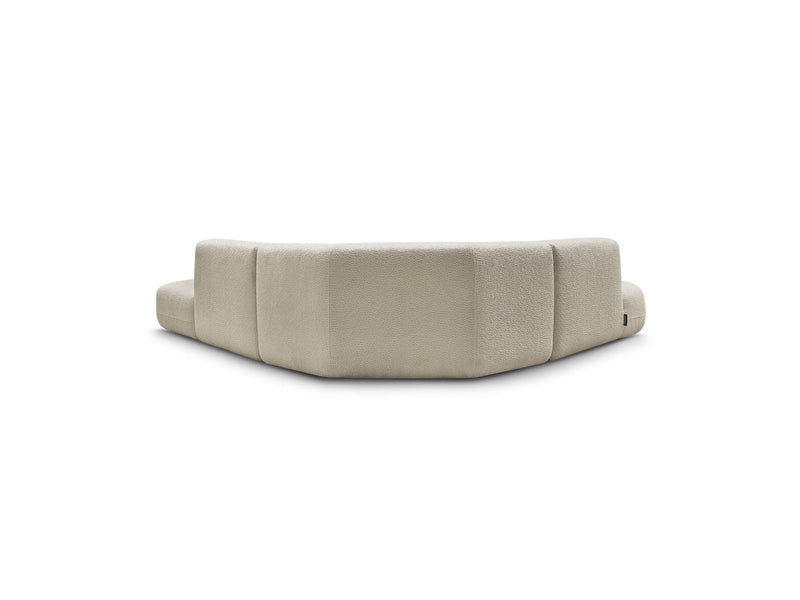 Anda - Canapé D'Angle L Fixe Modulable - Tissu Chenille - Angle Gauche
