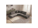 Anda - Canapé D'Angle L Fixe Modulable - Tissu Chenille - Angle Gauche