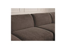 Anda - Canapé D'Angle L Fixe Modulable - Tissu Chenille - Angle Gauche
