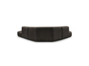 Anda - Canapé D'Angle L Fixe Modulable - Tissu Chenille - Angle Gauche