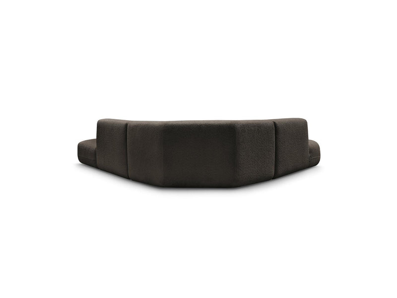 Anda - Canapé D'Angle L Fixe Modulable - Tissu Chenille - Angle Gauche