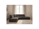 Anda - Canapé D'Angle L Fixe Modulable - Tissu Chenille - Angle Gauche