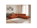 Anda - Canapé D'Angle L Fixe Modulable - Tissu Chenille - Angle Gauche