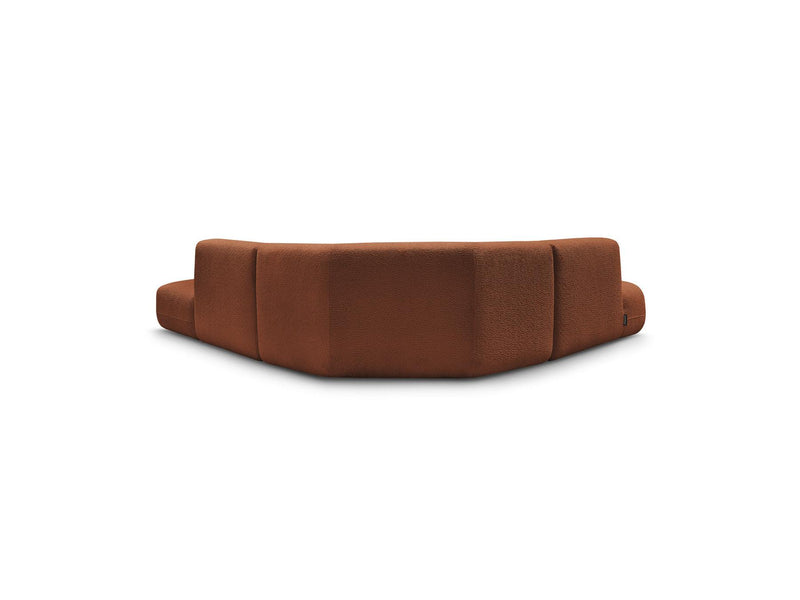 Anda - Canapé D'Angle L Fixe Modulable - Tissu Chenille - Angle Gauche