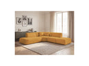 Anda - Canapé D'Angle L Fixe Modulable - Tissu Chenille - Angle Gauche
