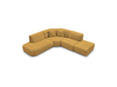 Anda - Canapé D'Angle L Fixe Modulable - Tissu Chenille - Angle Gauche