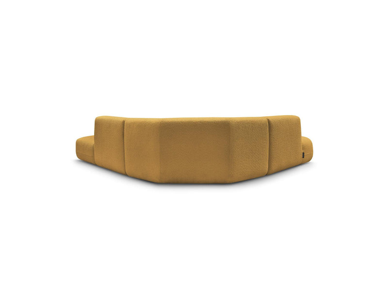 Anda - Canapé D'Angle L Fixe Modulable - Tissu Chenille - Angle Gauche