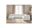Anda - Modular Fixed Panoramic Sofa - With 1 Chaise Lounge, 2 Low Chairs and 1 Small Corner - Right Angle