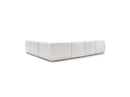 Anda - Modular Fixed Panoramic Sofa - With 1 Chaise Lounge, 2 Low Chairs and 1 Small Corner - Right Angle