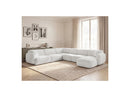Anda - Sofá Panorámico Fijo Modular - Con 1 Chaise Lounge, 2 Sillones Bajos y 1 Rinconera Pequeña - Esquina Izquierda