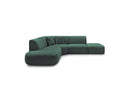 Anda - Canapé D'Angle L Fixe Modulable - Tissu Chenille - Angle Gauche