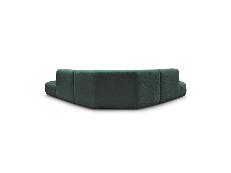 Anda - Canapé D'Angle L Fixe Modulable - Tissu Chenille - Angle Gauche