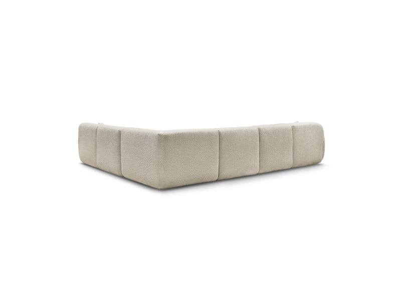 Anda - Modular Fixed Panoramic Sofa - With 1 Chaise Lounge, 2 Low Chairs and 1 Small Corner - Right Angle