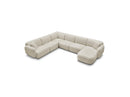 Anda - Sofá Panorámico Fijo Modular - Con 1 Chaise Lounge, 2 Sillones Bajos y 1 Rinconera Pequeña - Esquina Izquierda