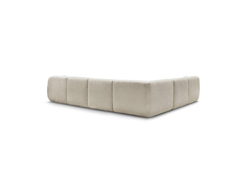 Anda - Sofá Panorámico Fijo Modular - Con 1 Chaise Lounge, 2 Sillones Bajos y 1 Rinconera Pequeña - Esquina Izquierda