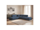 Anda - Canapé D'Angle L Fixe Modulable - Tissu Chenille - Angle Gauche