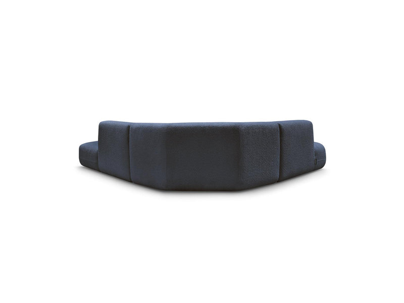 Anda - Canapé D'Angle L Fixe Modulable - Tissu Chenille - Angle Gauche