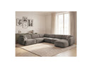 Anda - Sofá Panorámico Fijo Modular - Con 1 Chaise Lounge, 2 Sillones Bajos y 1 Rinconera Pequeña - Esquina Izquierda
