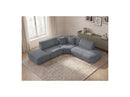 Anda - Sofá esquinero modular fijo - Tela chenilla - Ángulo recto