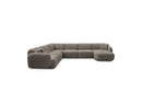 Anda - Sofá Panorámico Fijo Modular - Con 1 Chaise Lounge, 2 Sillones Bajos y 1 Rinconera Pequeña - Esquina Izquierda