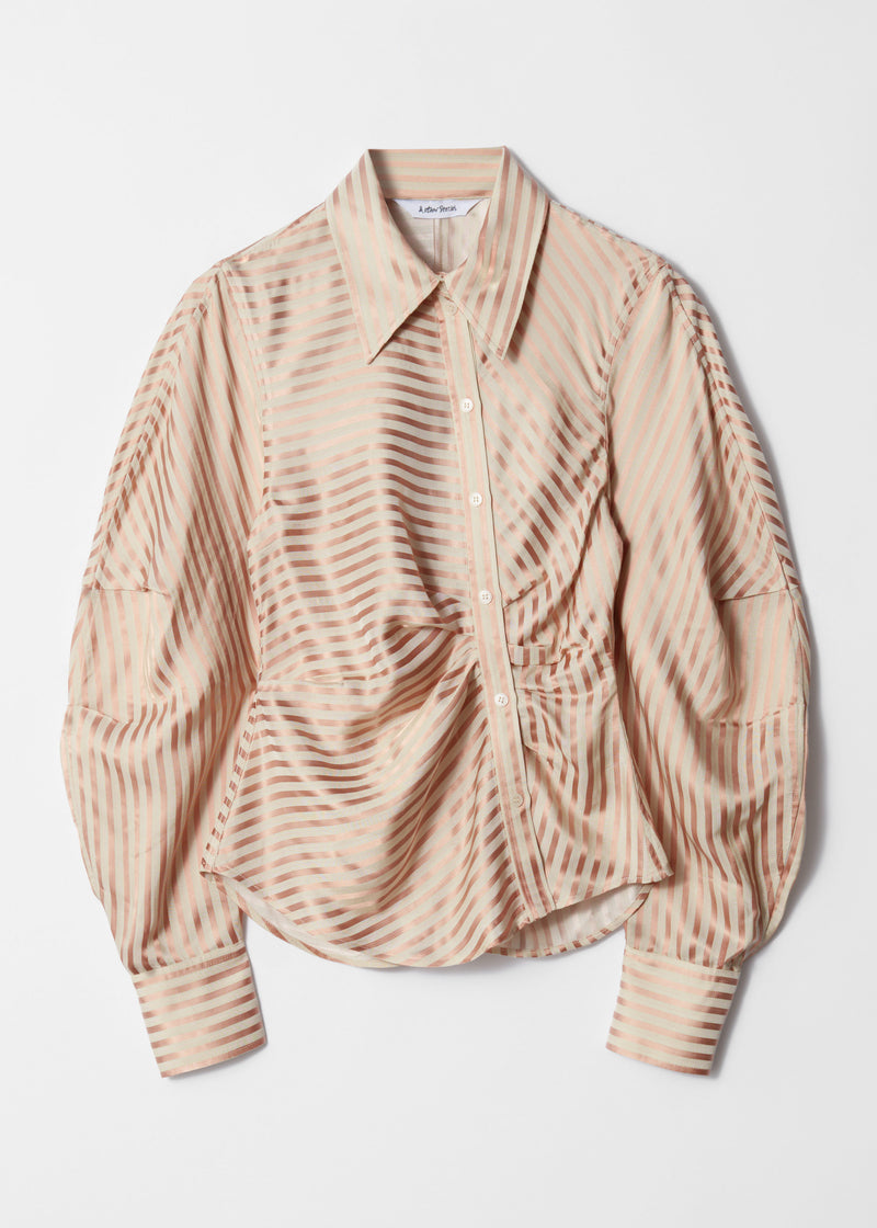Shirt Ve Marit Stripe Shirt - Beige - Women