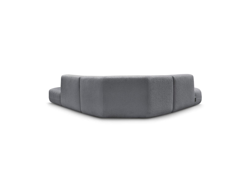 Anda - Canapé D'Angle L Fixe Modulable - Tissu Chenille - Angle Gauche