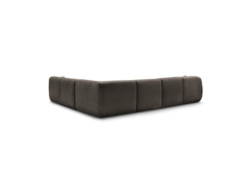 Anda - Modular Fixed Panoramic Sofa - With 1 Chaise Lounge, 2 Low Chairs and 1 Small Corner - Right Angle