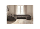 Anda - Sofá Panorámico Fijo Modular - Con 1 Chaise Lounge, 2 Sillones Bajos y 1 Rinconera Pequeña - Esquina Izquierda