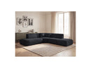 Anda - Canapé D'Angle L Fixe Modulable - Tissu Chenille - Angle Gauche