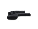 Anda - Canapé D'Angle L Fixe Modulable - Tissu Chenille - Angle Gauche