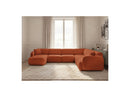 Anda - Modular Fixed Panoramic Sofa - With 1 Chaise Lounge, 2 Low Chairs and 1 Small Corner - Right Angle