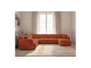 Anda - Sofá Panorámico Fijo Modular - Con 1 Chaise Lounge, 2 Sillones Bajos y 1 Rinconera Pequeña - Esquina Izquierda