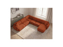 Anda - Sofá Panorámico Fijo Modular - Con 1 Chaise Lounge, 2 Sillones Bajos y 1 Rinconera Pequeña - Esquina Izquierda