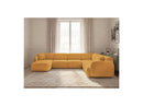 Anda - Modular Fixed Panoramic Sofa - With 1 Chaise Lounge, 2 Low Chairs and 1 Small Corner - Right Angle