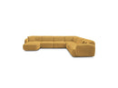 Anda - Modular Fixed Panoramic Sofa - With 1 Chaise Lounge, 2 Low Chairs and 1 Small Corner - Right Angle