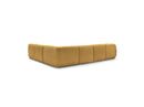 Anda - Modular Fixed Panoramic Sofa - With 1 Chaise Lounge, 2 Low Chairs and 1 Small Corner - Right Angle