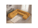 Anda - Sofá Panorámico Fijo Modular - Con 1 Chaise Lounge, 2 Sillones Bajos y 1 Rinconera Pequeña - Esquina Izquierda