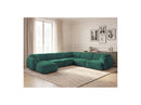 Anda - Modular Fixed Panoramic Sofa - With 1 Chaise Lounge, 2 Low Chairs and 1 Small Corner - Right Angle