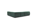 Anda - Modular Fixed Panoramic Sofa - With 1 Chaise Lounge, 2 Low Chairs and 1 Small Corner - Right Angle