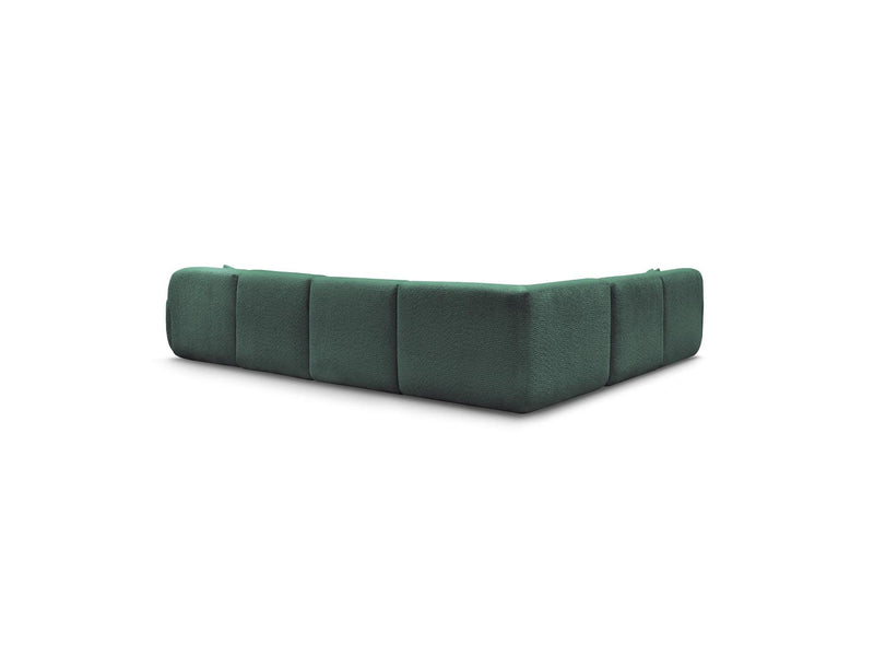 Anda - Sofá Panorámico Fijo Modular - Con 1 Chaise Lounge, 2 Sillones Bajos y 1 Rinconera Pequeña - Esquina Izquierda