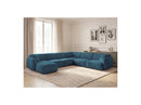 Anda - Modular Fixed Panoramic Sofa - With 1 Chaise Lounge, 2 Low Chairs and 1 Small Corner - Right Angle
