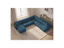 Anda - Modular Fixed Panoramic Sofa - With 1 Chaise Lounge, 2 Low Chairs and 1 Small Corner - Right Angle