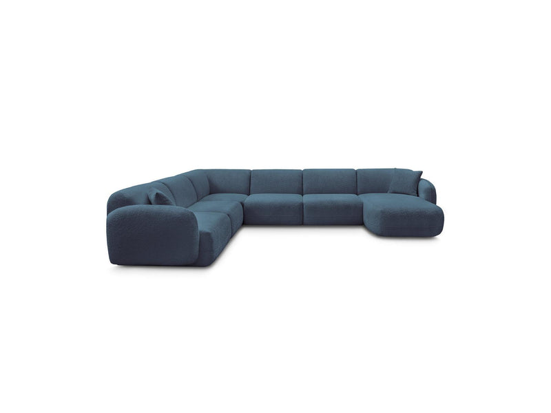 Anda - Sofá Panorámico Fijo Modular - Con 1 Chaise Lounge, 2 Sillones Bajos y 1 Rinconera Pequeña - Esquina Izquierda