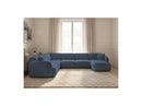 Anda - Sofá Panorámico Fijo Modular - Con 1 Chaise Lounge, 2 Sillones Bajos y 1 Rinconera Pequeña - Esquina Izquierda
